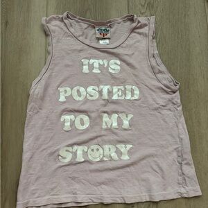 Kids Sleeveless Top - Pink